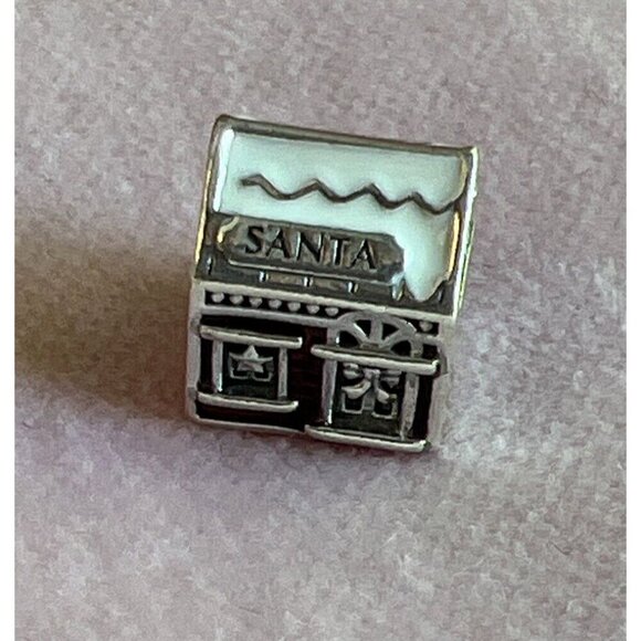 Pandora Charm Santa’s Grotto Sterling Silver 925 792003ENMX Authentic NEW NWT - Picture 2 of 5